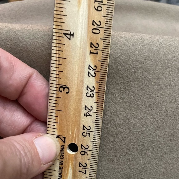 Lite Felt Jhats‎ Collection VTG Unisex Fedora Khaki Hat High End Luxury Hat EUC - Picture 9 of 14